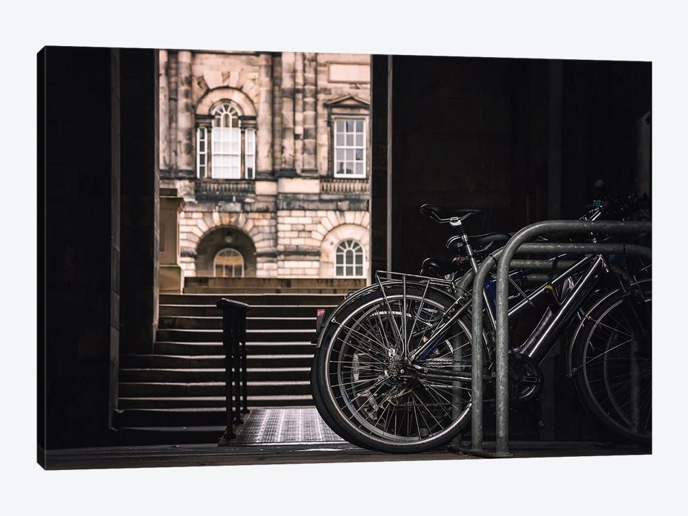 Bikes Outside Of Edinburgh University by Jane Rix 1-piece Canvas Artwork