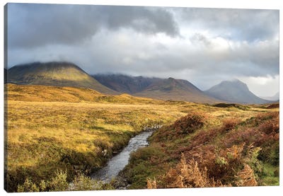 Scottish Highlands Panorama Canvas Art Print - Scotland