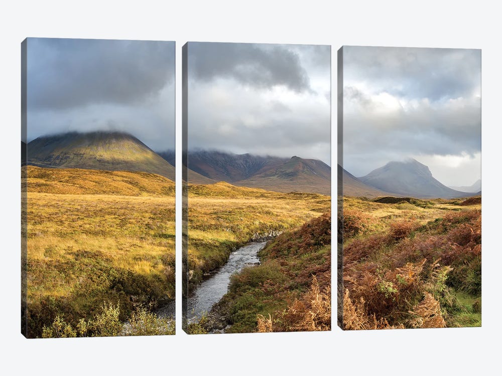 Scottish Highlands Panorama by Jane Rix 3-piece Art Print