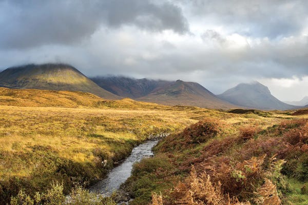 Fields, Grasslands & Meadows: Scottish Highlands Panorama by Jane Rix