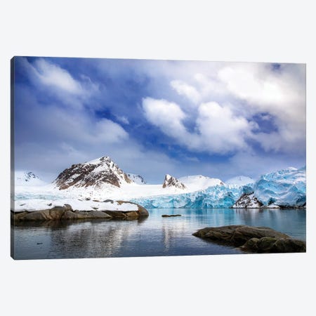 Smeerenburg Glacier, Svalbard Canvas Print #JRX204} by Jane Rix Canvas Art
