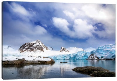 Smeerenburg Glacier, Svalbard Canvas Art Print - Glacier & Iceberg Art