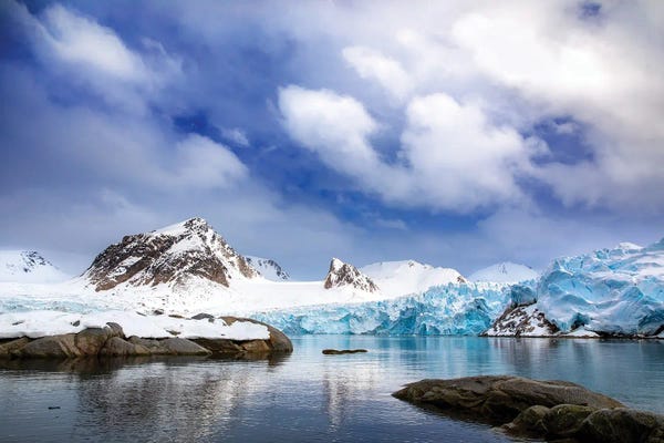 Glaciers & Icebergs: Smeerenburg Glacier, Svalbard by Jane Rix