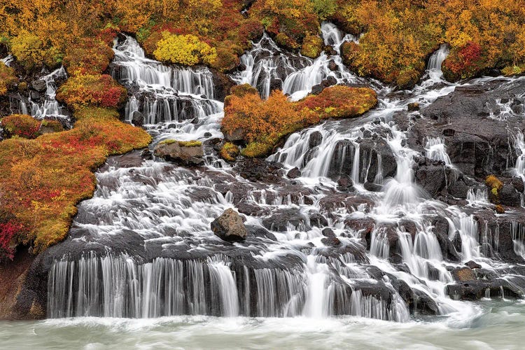 Hraunfossar Waterfall Iceland