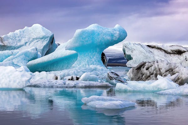 Glaciers & Icebergs: Jokulsarlon Glacial Lagoon Iceland by Jane Rix