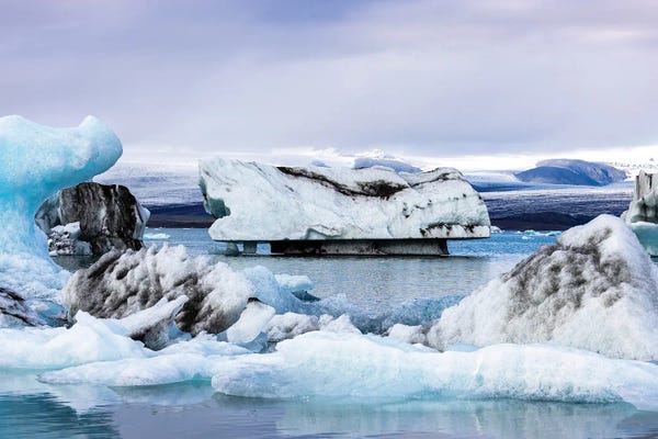 Glaciers & Icebergs: Icebergs In Jokulsarlon Glacial Lagoon Iceland by Jane Rix