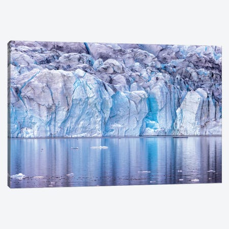 Fjalljokull Glacier With Reflection, Iceland Canvas Print #JRX218} by Jane Rix Canvas Art