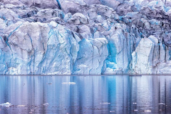 Jane Rix: Fjalljokull Glacier With Reflection, Iceland by Jane Rix