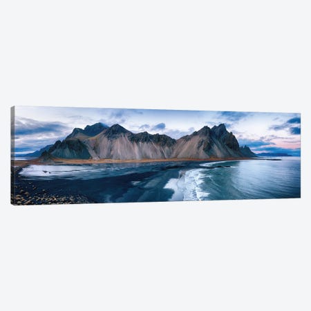 Vestrahorn Panorama, Iceland Canvas Print #JRX219} by Jane Rix Canvas Wall Art