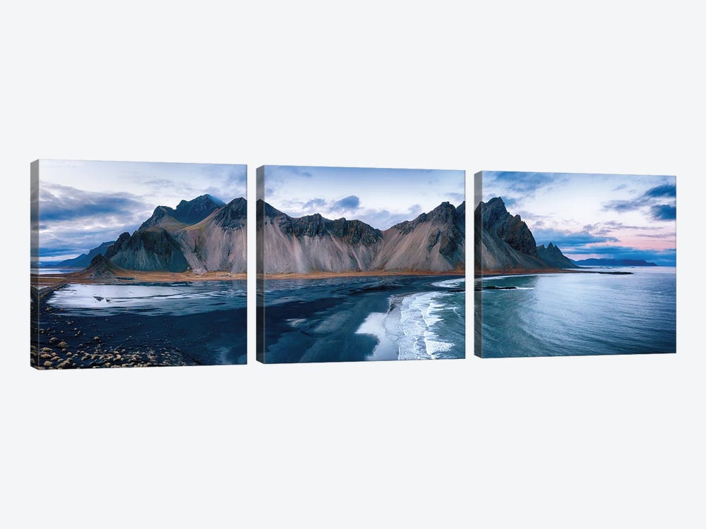 Vestrahorn Panorama, Iceland by Jane Rix 3-piece Art Print