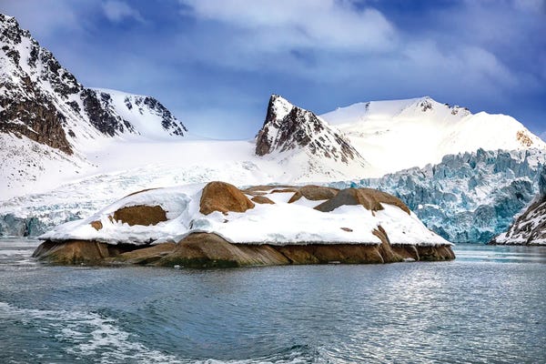 Jane Rix: The Smeerenburg Glacier And Fjord, Svalbard by Jane Rix