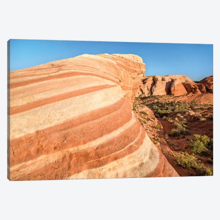 Wave Rock In The Valley Of Fire, Nevada Canvas Print #JRX233} by Jane Rix Canvas Artwork