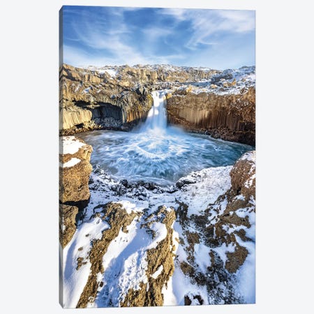 Aldeyjarfoss Waterfall, Iceland Canvas Print #JRX242} by Jane Rix Canvas Print