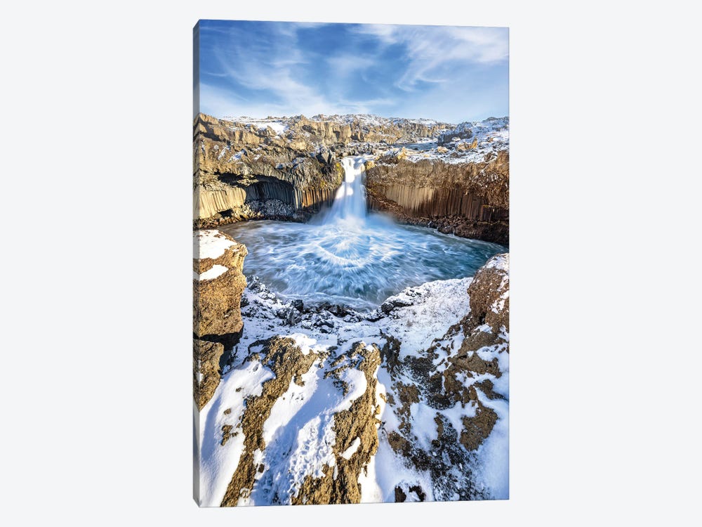 Aldeyjarfoss Waterfall, Iceland by Jane Rix 1-piece Canvas Art Print