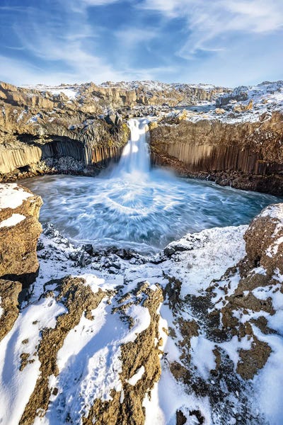 Jane Rix: Aldeyjarfoss Waterfall, Iceland by Jane Rix