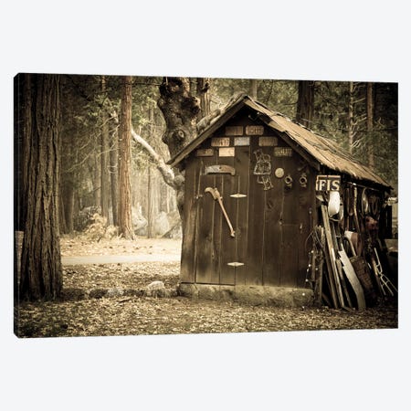 Old Wooden Shed, Yosemite Canvas Print #JRX258} by Jane Rix Canvas Art