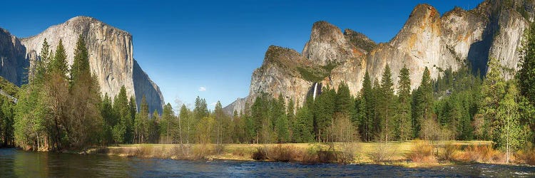 Yosemite And Merced River Panorama, USA