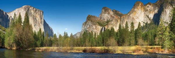 Yosemite National Park: Yosemite And Merced River Panorama, USA by Jane Rix