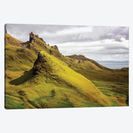 Quiraing Mountains On The Isle Of Skye, Scotland Canvas Print #JRX269} by Jane Rix Art Print