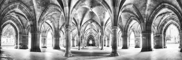Columns: Cloisters Panorama, Glasgow by Jane Rix