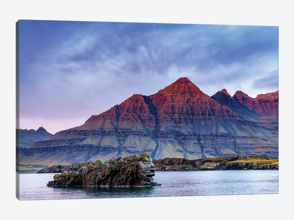 Pyramid Mountain And Lion Rock, Iceland by Jane Rix 1-piece Canvas Art Print