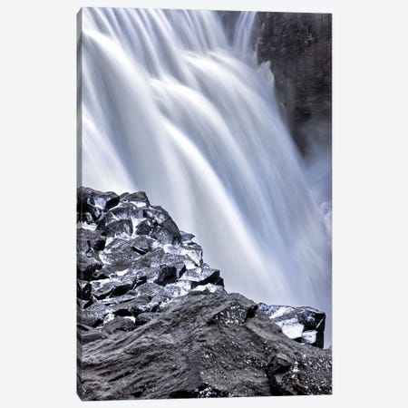 Close Up Detail Of Dettifoss Waterfall, Iceland Canvas Print #JRX285} by Jane Rix Canvas Artwork