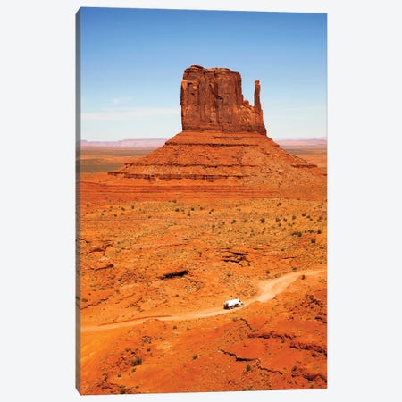 Butte With Truck, Monument Valley Canvas Print #JRX30} by Jane Rix Canvas Art Print