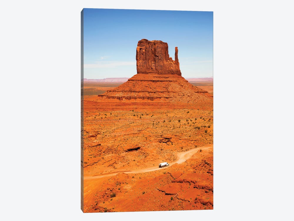 Butte With Truck, Monument Valley by Jane Rix 1-piece Canvas Artwork