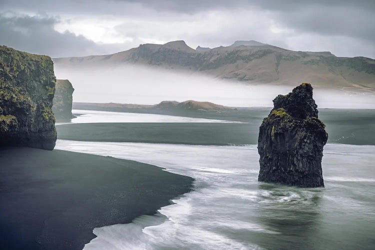 Eagle Rock And The Vik Coastline, Iceland