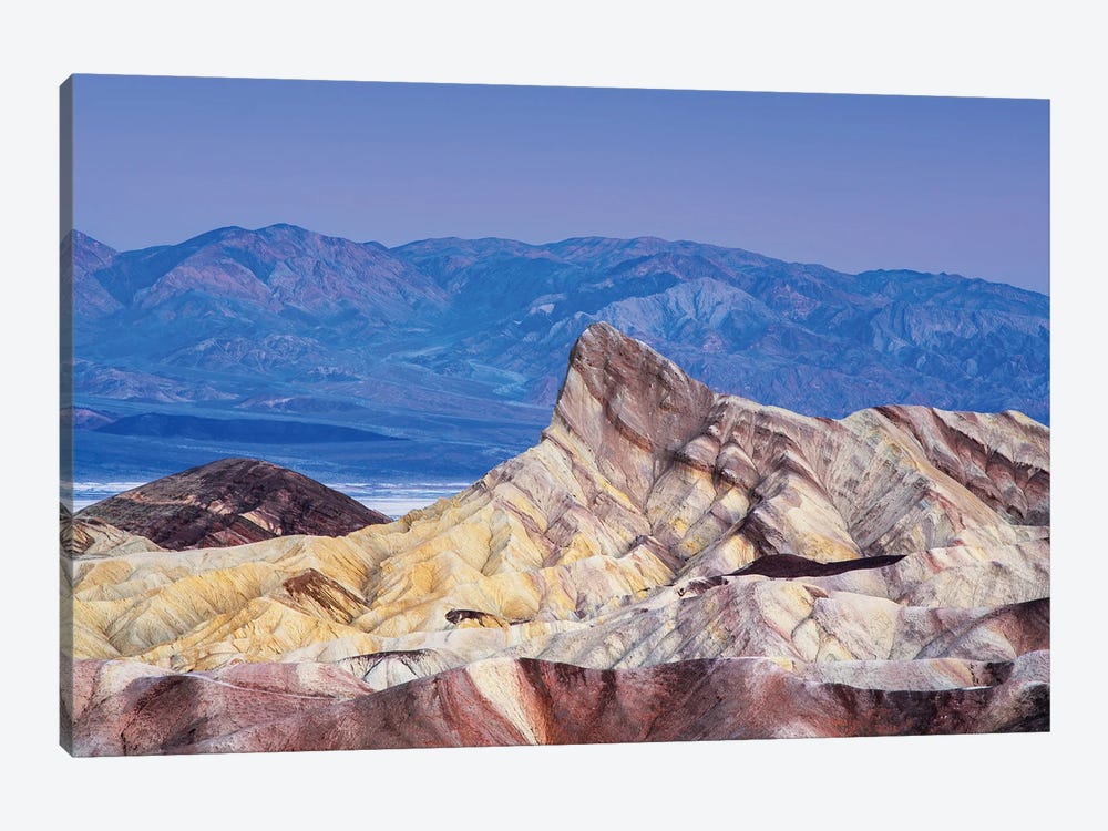 Manly Beacon At Dawn, Zabriskie Point In Death Valley by Jane Rix 1-piece Canvas Art Print