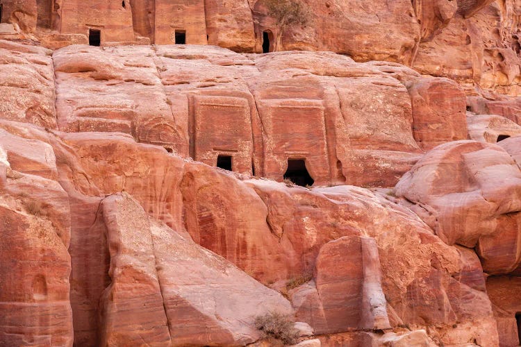 Petra Cave Dwellings by Jane Rix wall art