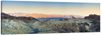 Panorama Of Zabriskie Point, Death Valley Canvas Art Print - Death Valley National Park Art