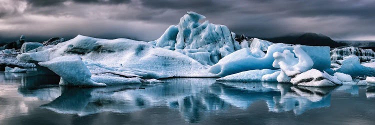 Storm Over Jokulsarlon Panorama