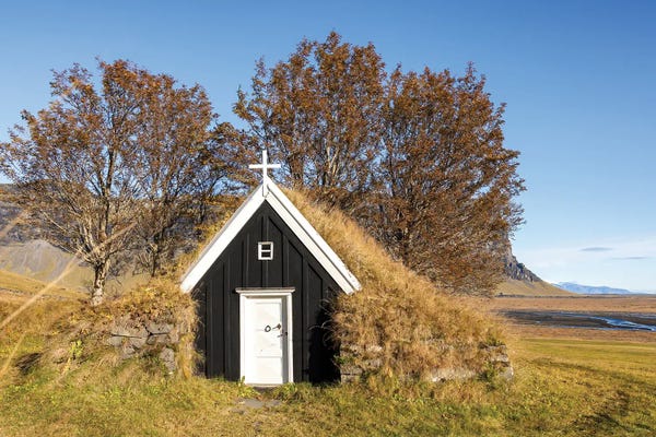 Black Church In Southern Iceland