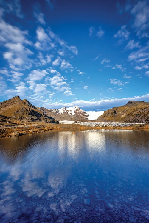 Svinafellsjokull Glacier Reflected