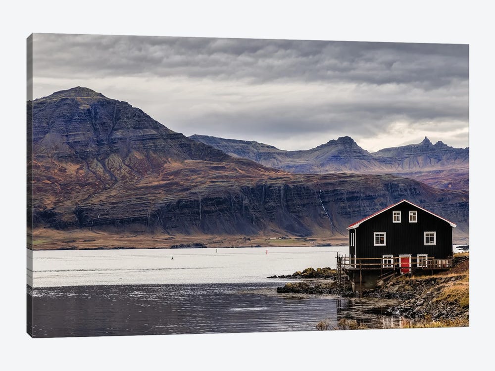 Boathouse, Eastfjords by Jane Rix 1-piece Art Print