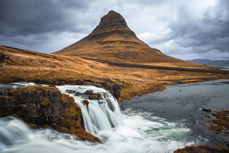 Kirkjufell Mountain And Waterfall