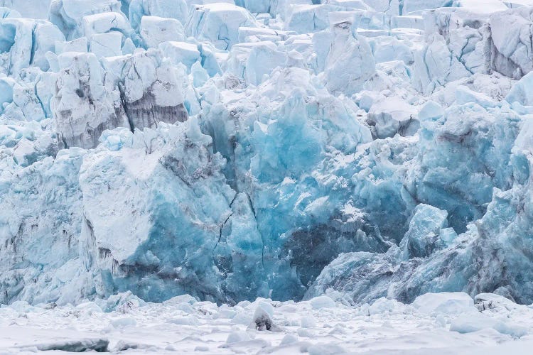 Crack In A Glacier, Svalbard