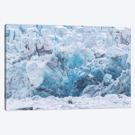 Crack In A Glacier, Svalbard Canvas Print #JRX418} by Jane Rix Canvas Artwork