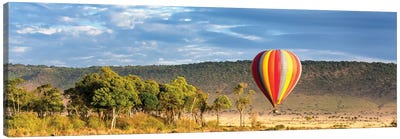 Balloon In The Masai Mara Canvas Art Print - Hot Air Balloon Art