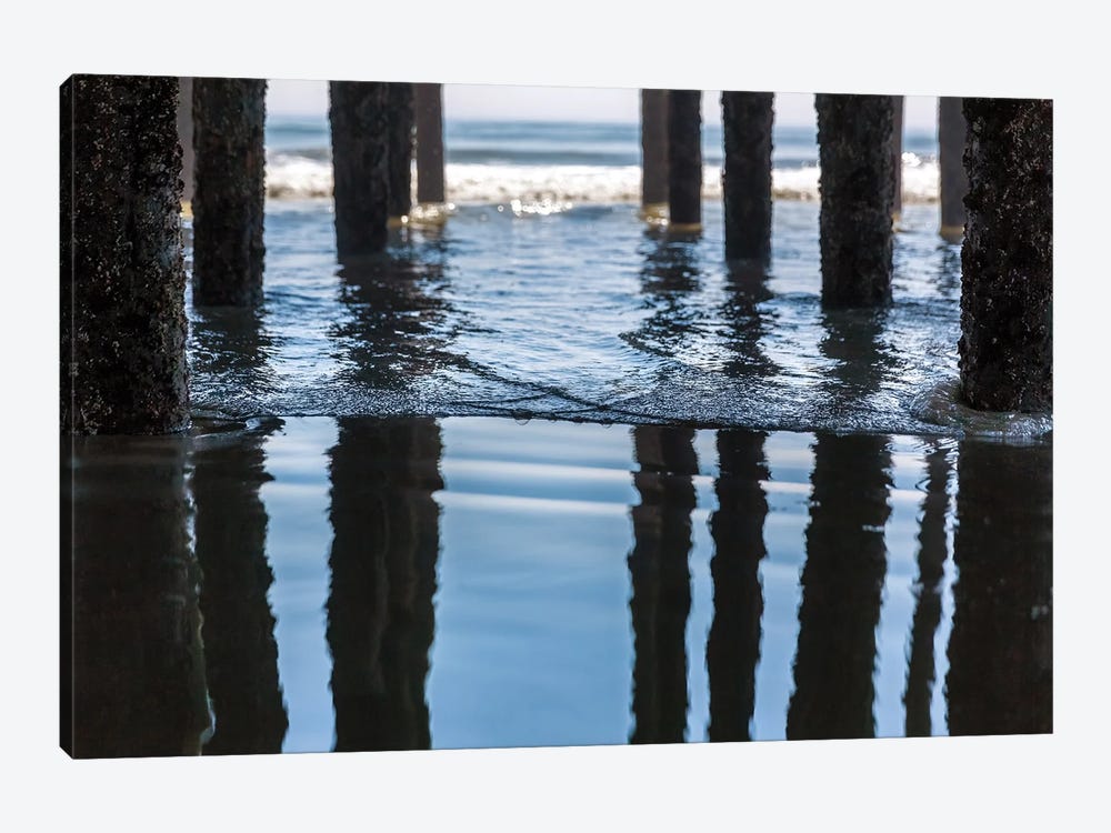 Under The Pier At Old Orchard Beach by Jane Rix 1-piece Canvas Print