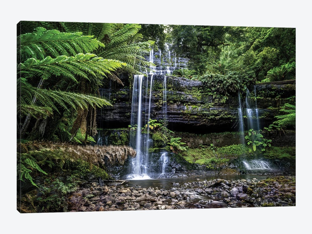 Russell Falls Tasmania by Jane Rix 1-piece Canvas Print