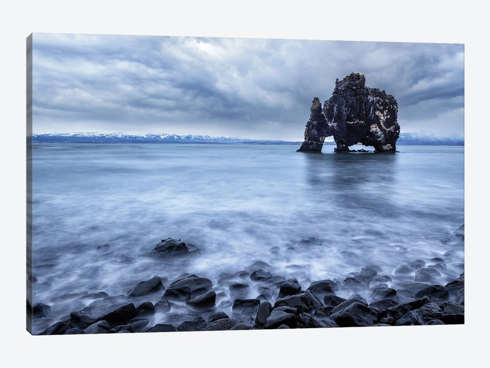 Troll Rock, Northern Iceland by Jane Rix 1-piece Canvas Print