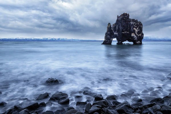 Jane Rix: Troll Rock, Northern Iceland by Jane Rix