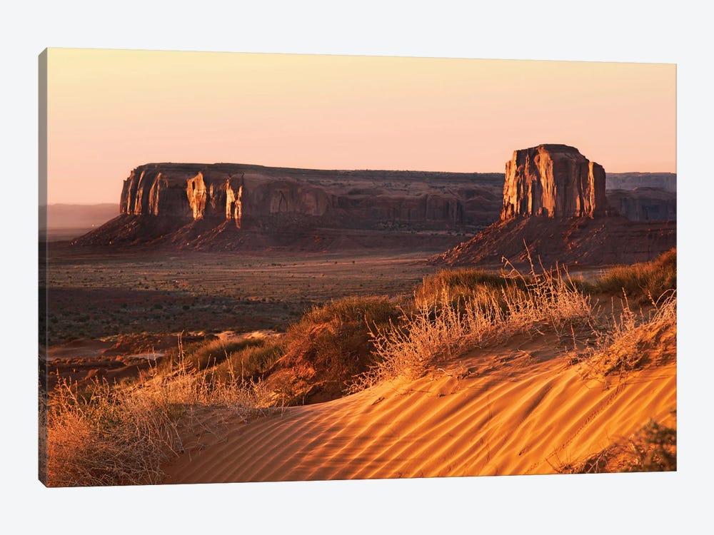 Morning Light In Monument Valley by Jane Rix 1-piece Canvas Art