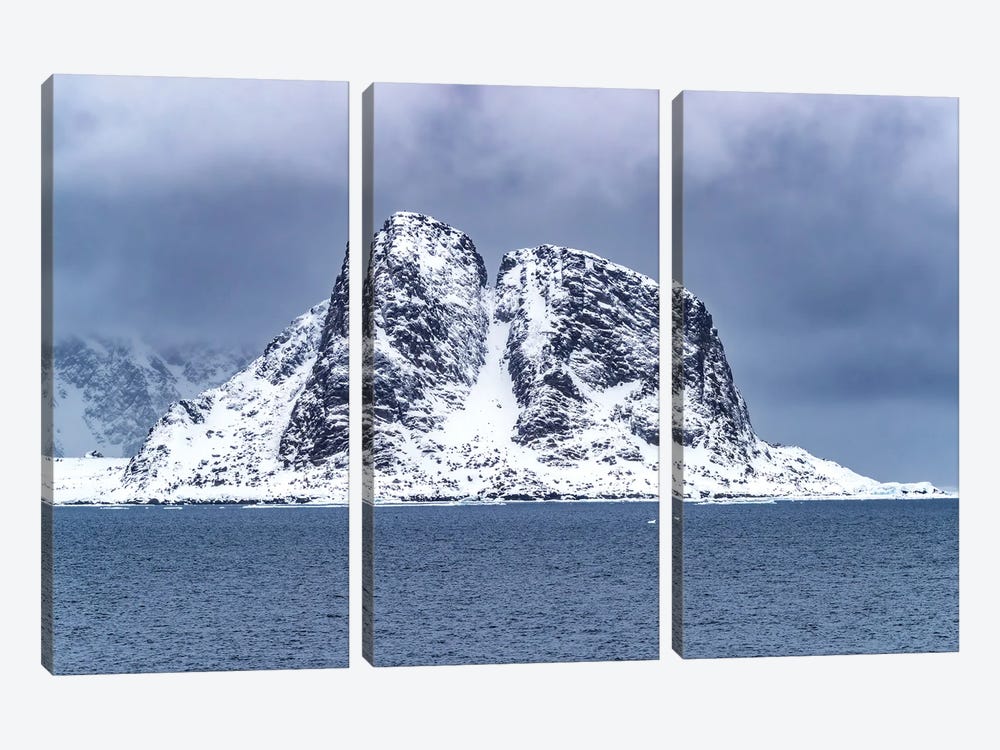 Svalbard Mountain And Sea by Jane Rix 3-piece Canvas Art Print