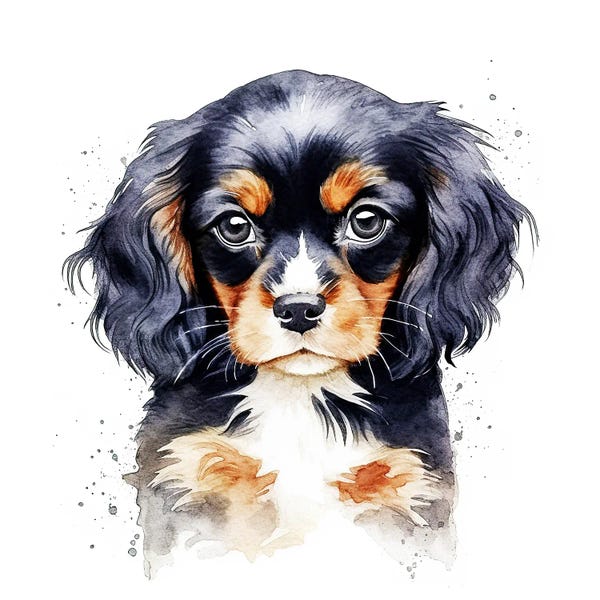 Spaniels: Cavalier King Charles Spaniel Puppy by Jane Rix