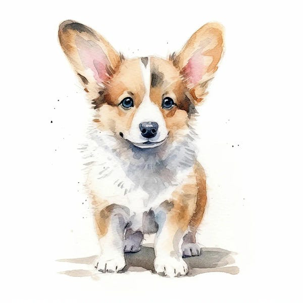 Corgis: Welsh Corgi Puppy by Jane Rix