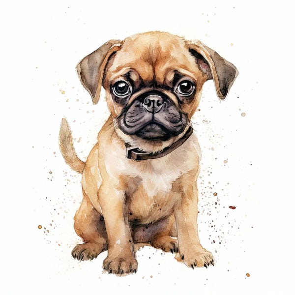 Jane Rix: Pug Puppy by Jane Rix