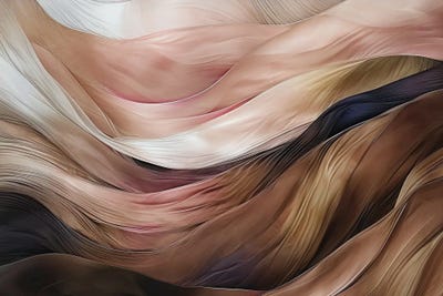 Silk In Pink And Bronze by Jane Rix multi panel art